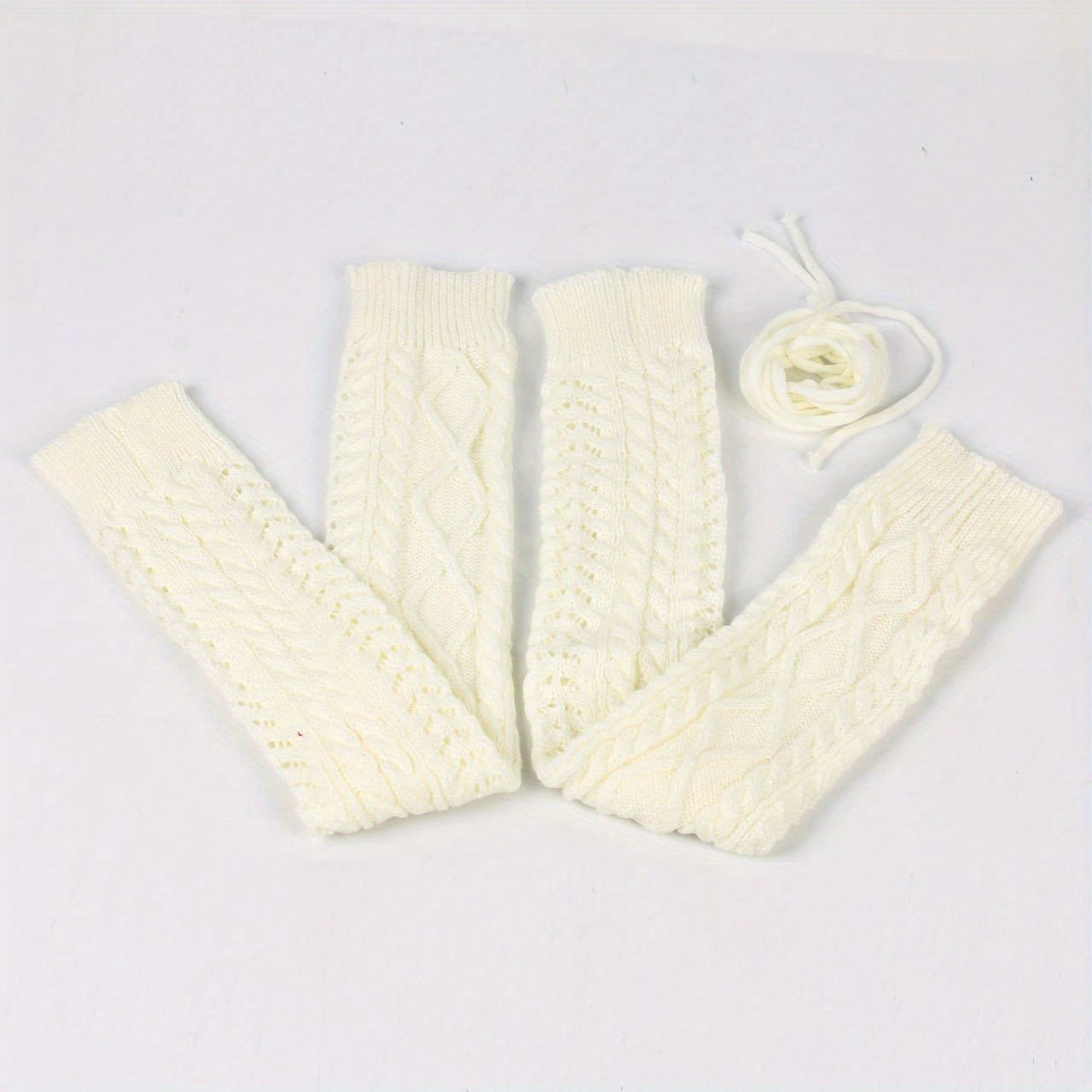 Breathable Knitted Leg Warmers Soft & Comfort Thigh High Socks