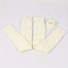 Breathable Knitted Leg Warmers Soft & Comfort Thigh High Socks