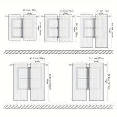 Rustic Barn Door Print Curtains Set of 2