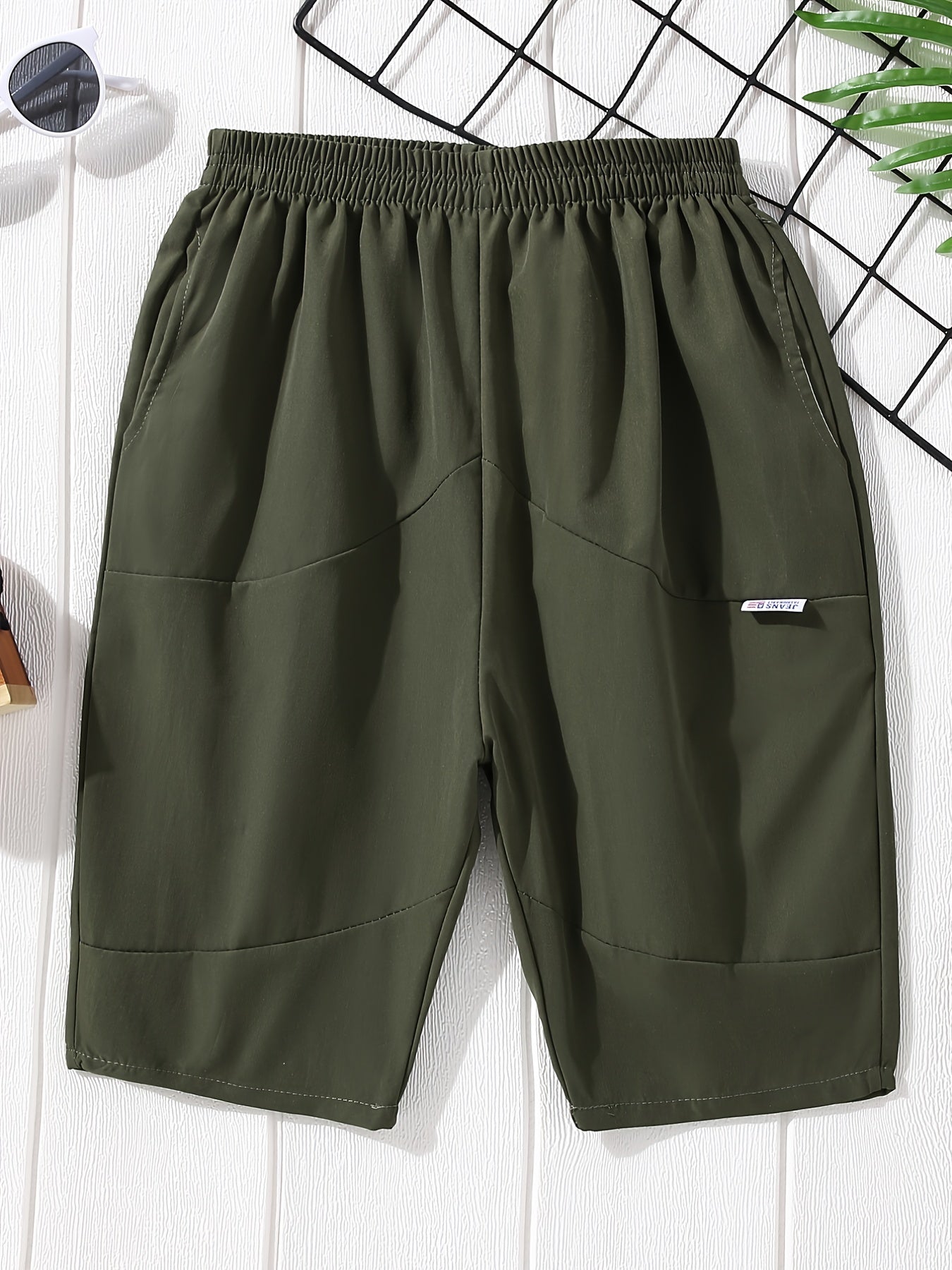 Boys Summer Shorts Loose Elastic Waist with Pockets