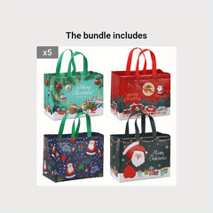 4pcs Large Christmas Gift Bags With Handles