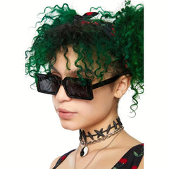 Y2K Rectangle Frame Sunglasses For Women Men Punk UV400