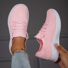 Women's Breathable Lace-up Sneakers Non-slip Running Shoes