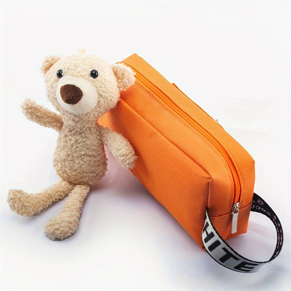 Bear Pencil Bag Double layer Large capacity Stationery Bag