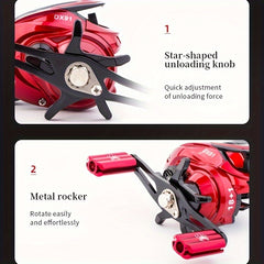Stainless Steel High Speed Fishing Reel 17 1BB Baitcasting Reel