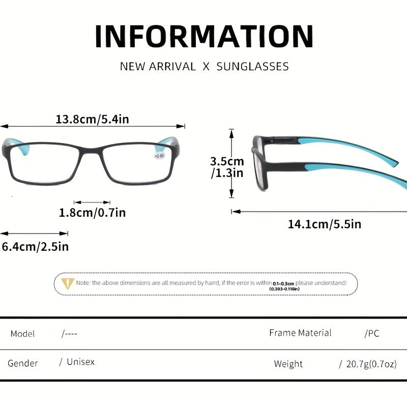 Men's Casual Glasses PC Lens Eyeglasses