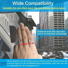 Car Rearview Mirror Travel Recorder & Phone Holder