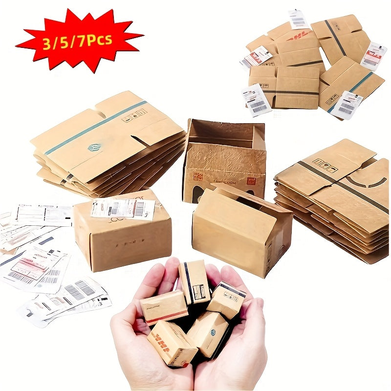 Mini Express Paper Box Set - Dollhouse Scale Simulation Creative Decor