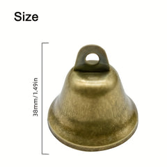 10pcs Bronze Bells Festive Dog Doorbell Window Pendants DIY Wind Chimes