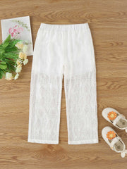 Girls Lace Pants Comfortable Casual Trousers For Summer
