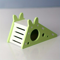 Wooden Bird Slide Toy House for Small Pets