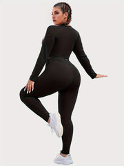 Two Piece Set Cut Out Top & Leggings Outfits