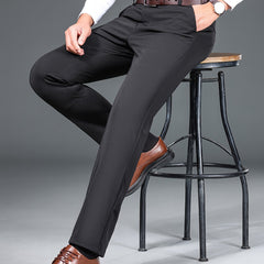 Men's Middle Stretch Dress Pants for Business Wedding Party