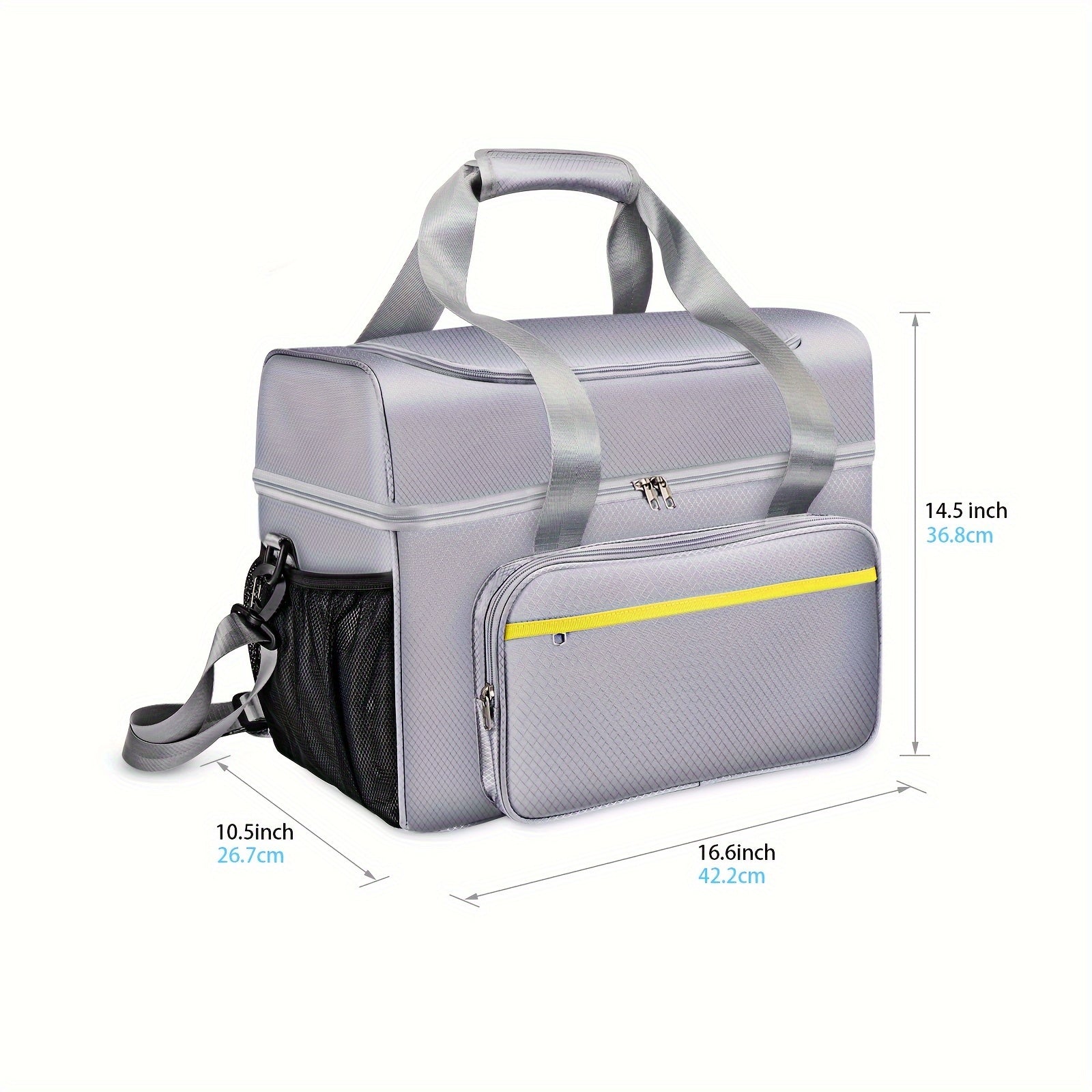 Bowling Ball Bag For 2 Balls With Padded Holder And Insulated Pocket