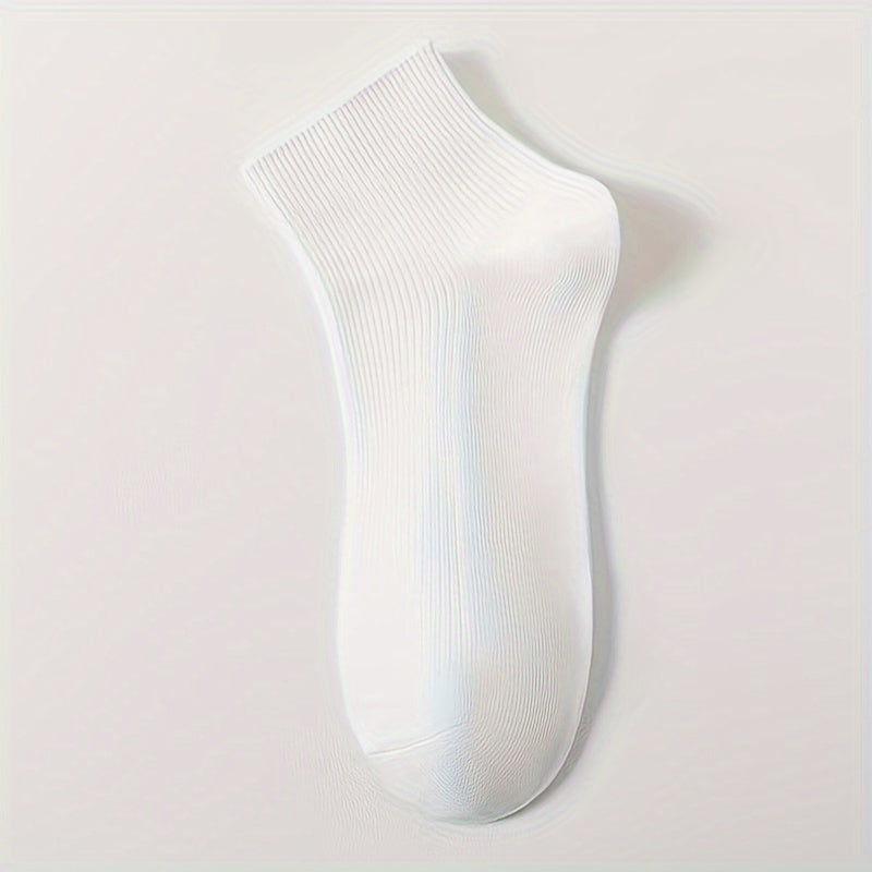 12 Pairs Solid Socks Women's Comfy & Breathable Stockings All match Hosiery