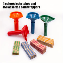 Coin Counters & Tubes w/ Sorter Caps + Wrappers