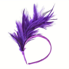 Faux Feather Headband Party Headdress Women's Hair Accessories