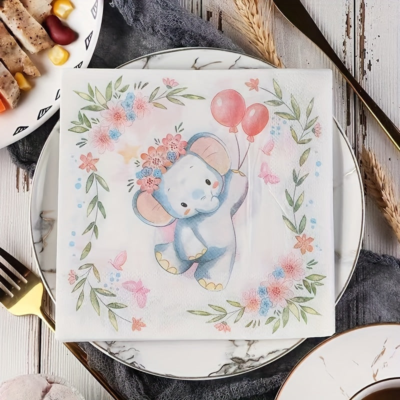 20-Count Festive Napkins for Birthdays and Holidays