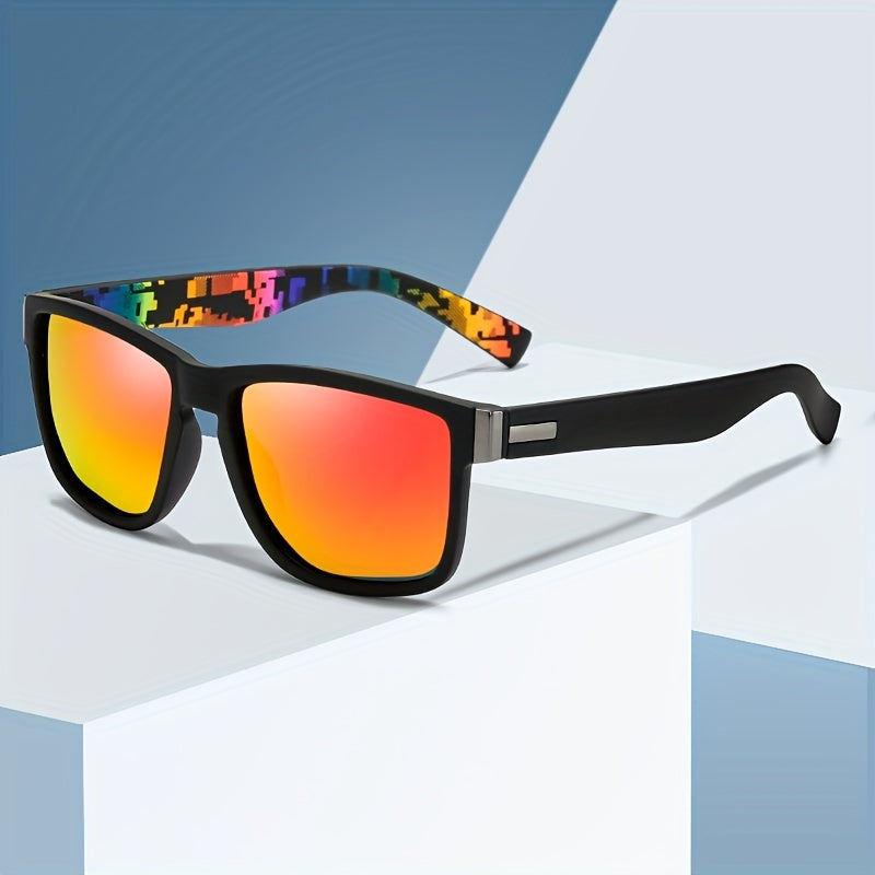 Sports Polarized Sunglasses Square UV400 Protection Glasses