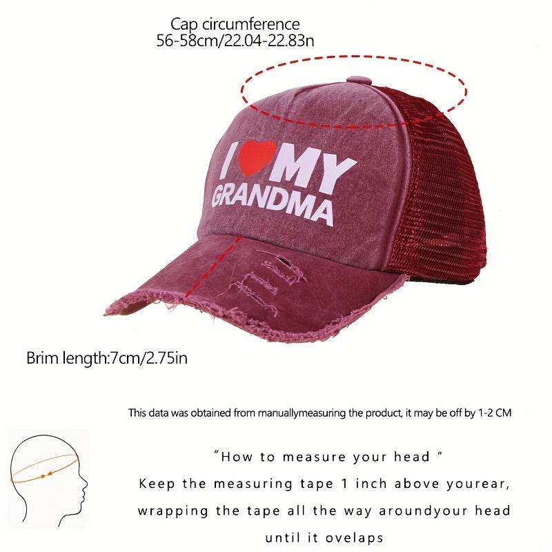 Vintage Distressed Washed Baseball Cap Unisex Dad Hat