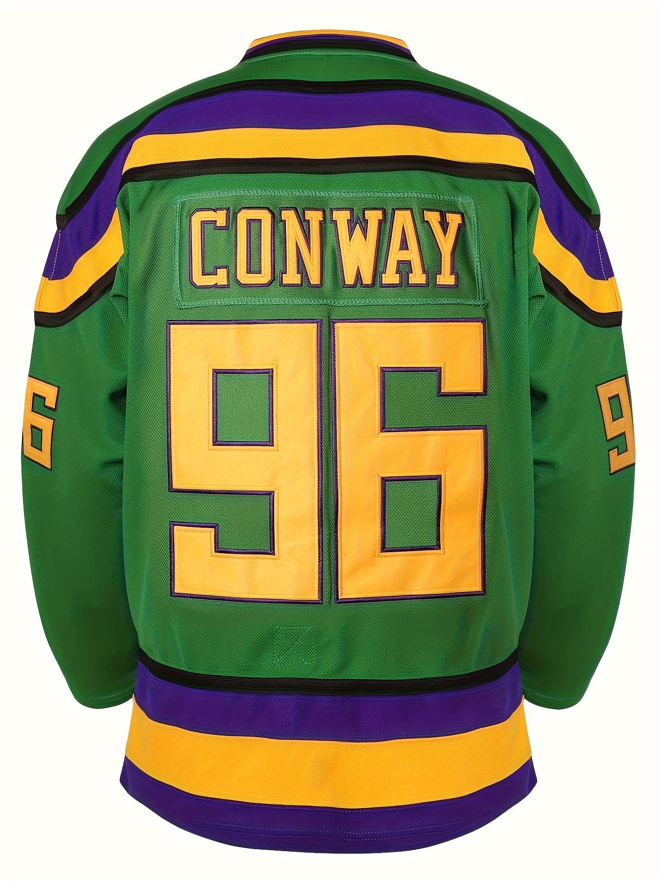 Men's Long Sleeve V Neck Ice Hockey Jersey 96 Retro Classic Embroidery Stitched