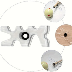 Acrylic Transparent Bridge Head Detachable Billiards Cue Bridge Head