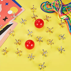 Metal Puzzle Jack Table Game - Fun Traditional Toy for Adults