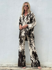 Tie Dye Long Sleeve Shirt & Pants Set