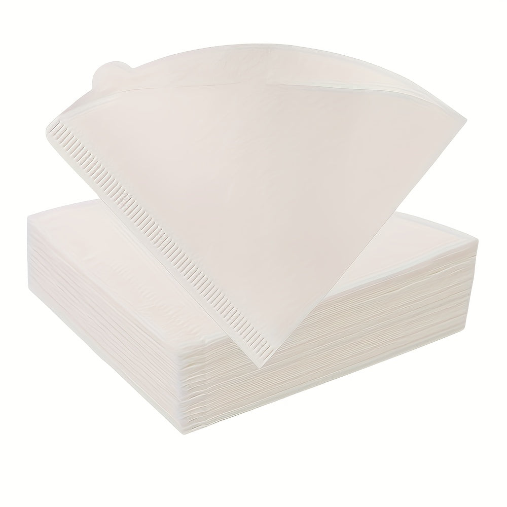 40pcs Cone Coffee Filter Paper Unbleached for Pour Over and Drip C