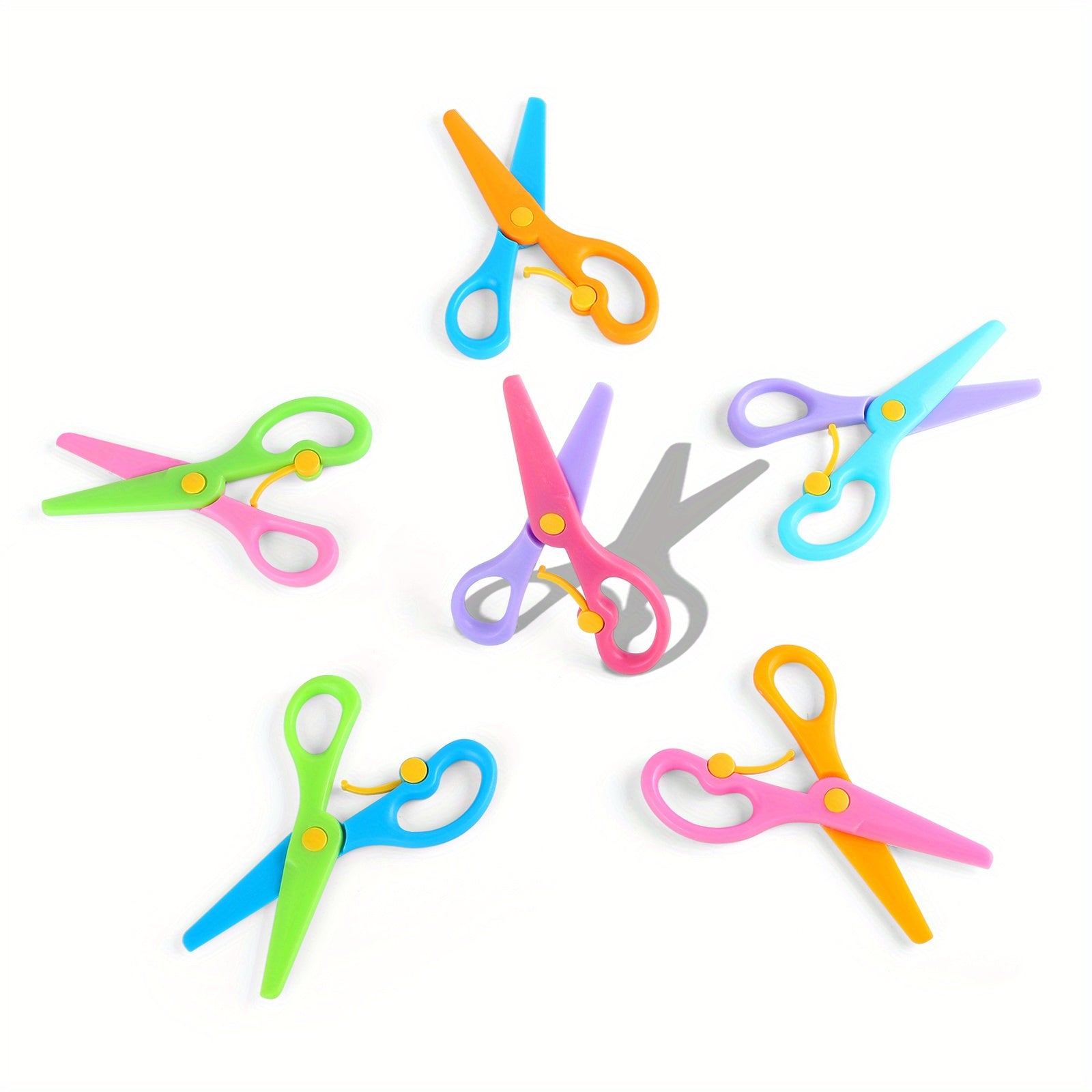 Colorful Labor-saving Safety Scissors for Students DIY Paper Cutting
