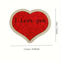 Wooden love puzzle wedding game props trickster groom man Christmas