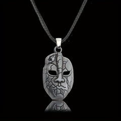 Boy's Ancient Tin Imitating Face Necklace