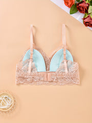 Lace Wireless Bra Scallop Trim Women's Lingerie