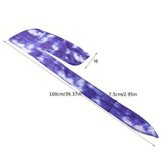 Tie Dyed Thick Silky Durag Floral Print Wave Cap