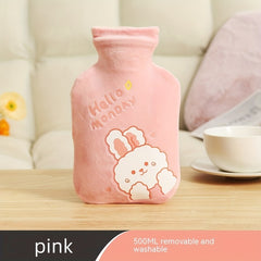 Plush Cover Hot Water Bag Thickened Hand Warmer