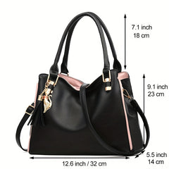Large Capacity Tassel Decor Shoulder Bag Women's Crossbody Bag