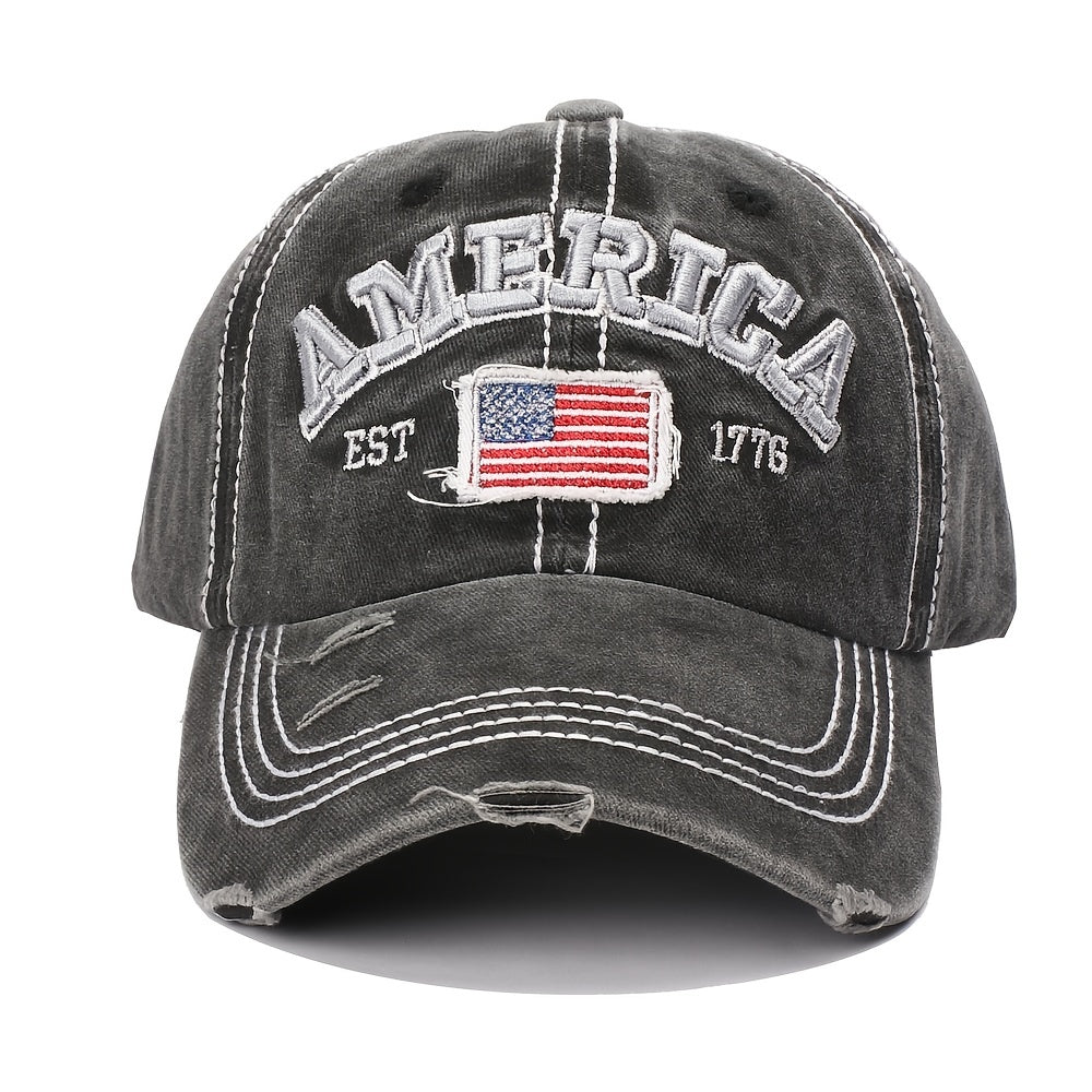 Vintage Letter Embroidery Baseball Cap