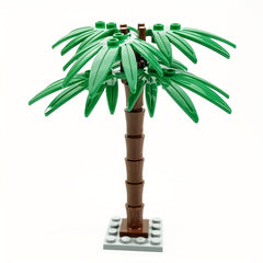 Beach Palm Tree Coconut Tree Building Block Plant Scene Set