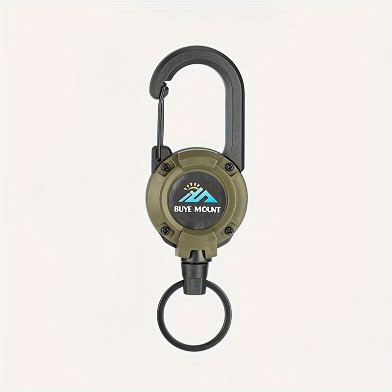 Multifunctional Keychain Telescopic Buckle with Wire Rope Anti-lost Retractable