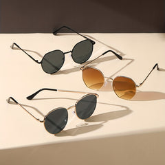 Retro Metal Sunglasses 90s UV400 Sun Shades Glasses