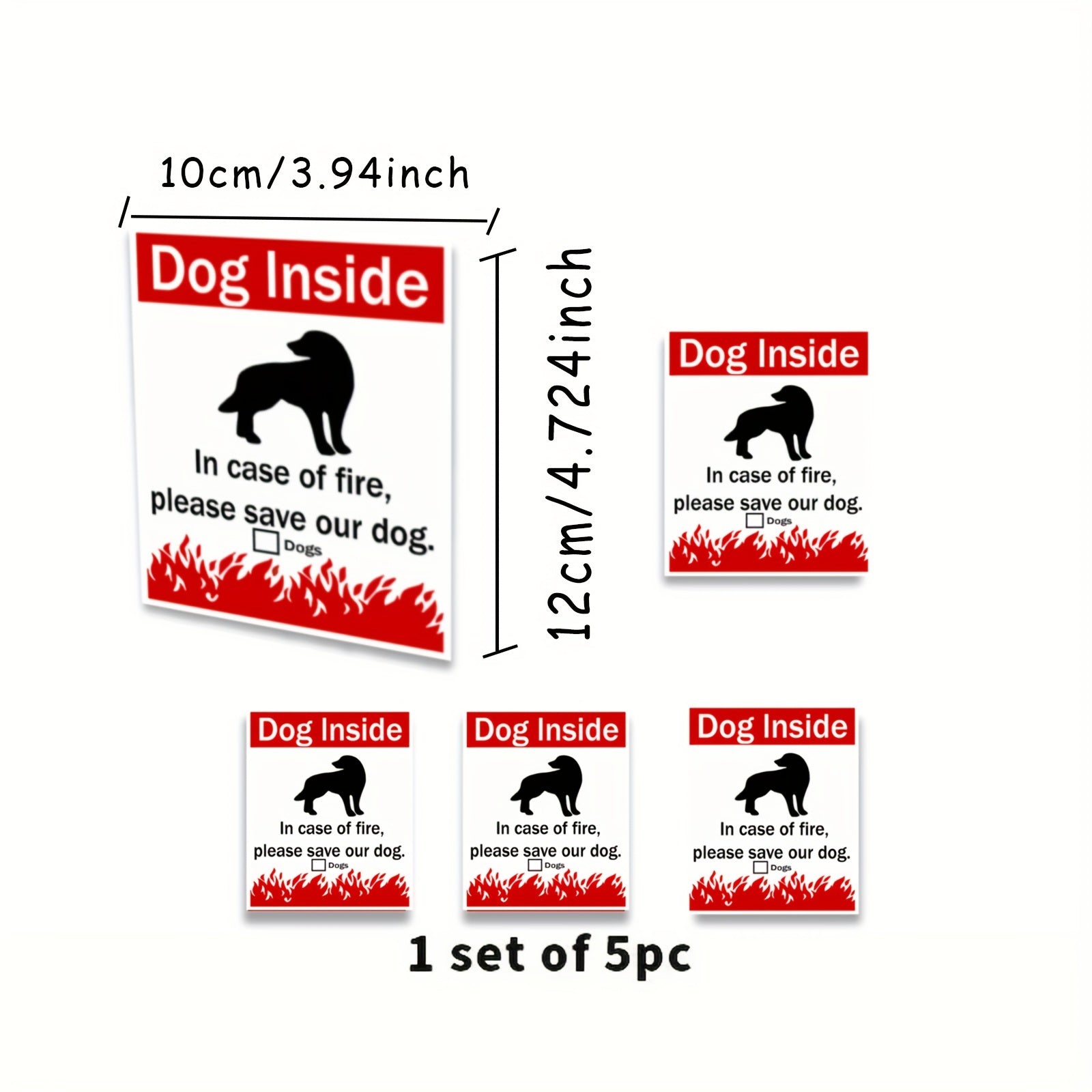 Pet Alarm Window Stickers Waterproof Home Decoration