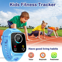 Synwoo Kids Smartwatch Games Music Pedometer Tracker Torch MP3 Player