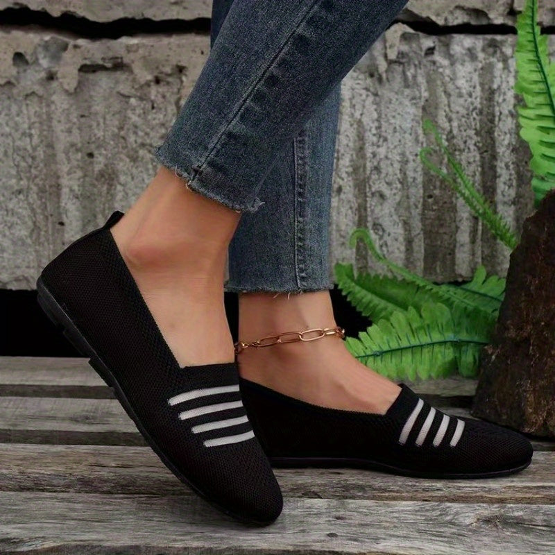 Women's Breathable Slip On Sneakers Casual Rubber Shoes
