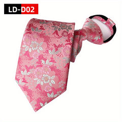 Spot Business Wedding Zipper Necktie Easy Pull Necktie