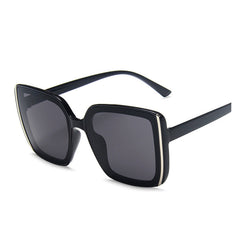 Women Oversize Square Sunglasses Gradient Plastic Female Sun Glasses