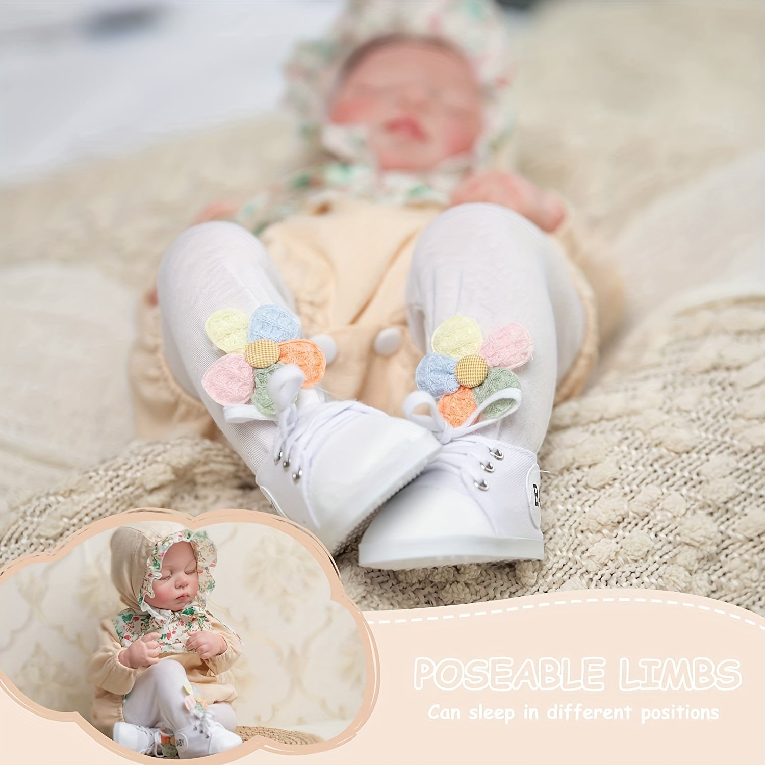 18" Reborn Baby Doll Soft Body Realistic Newborn Baby Doll Gift