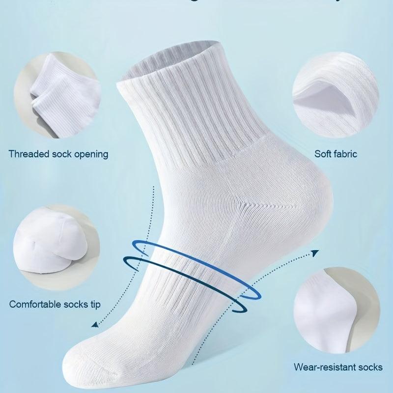 5 Pairs Unisex Comfortable High Soft Breathable Socks