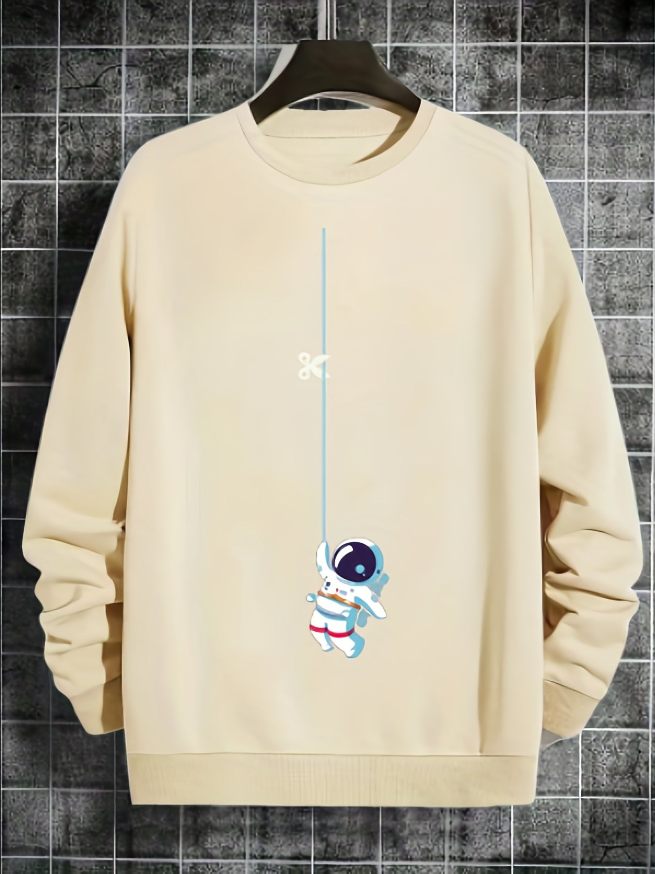 Rich Bear And Astronaut Print Boys Sweatshirt