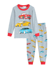 Boys 2pcs Tractor Print Pajamas Set