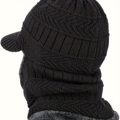 Winter Knitted Balaclava Beanie Hat Warm Ski Mask Windproof Hood Fleece Headwear